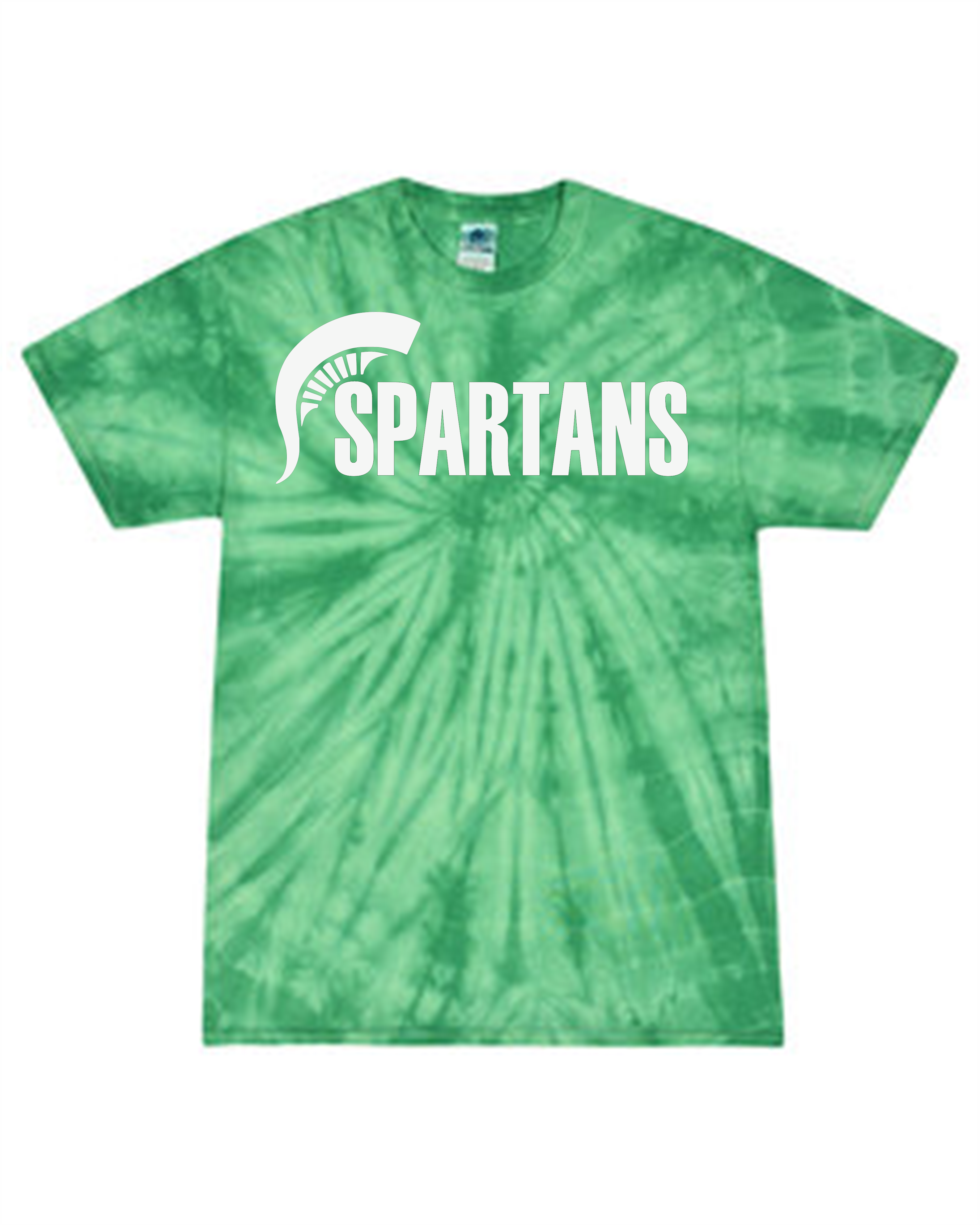 Green Tie-Dye Spartans YOUTH T-Shirt